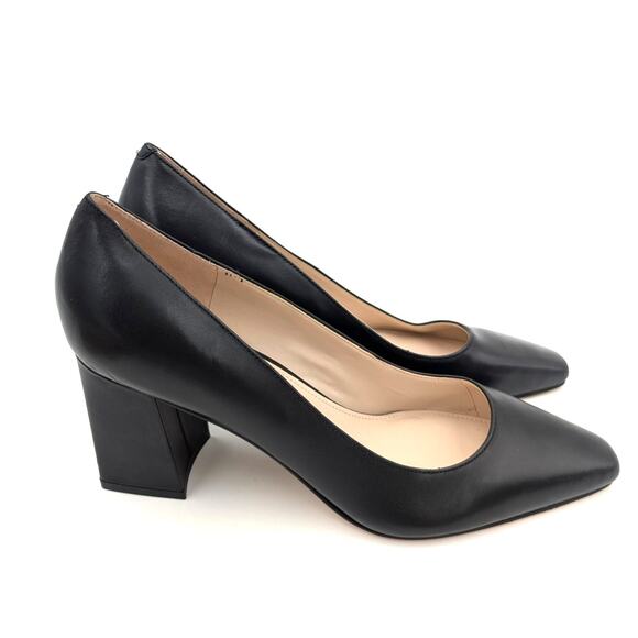 Marc Fisher Square toe Classic Heel Pump Women's Black Size US10M EU41 - Picture 4 of 13